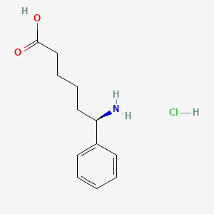 (R)-6-Amino-6-phenylhexanoic acid hydrochloride chemical structure