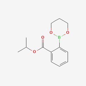 Isopropyl 2-(1,3,2-dioxaborinan-2-yl)benzoate chemical structure