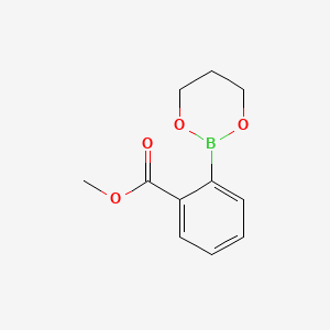 Methyl 2-(1,3,2-dioxaborinan-2-yl)benzoate chemical structure
