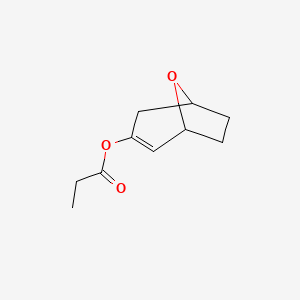 8-Oxabicyclo[3.2.1]oct-2-en-3-yl propionate chemical structure