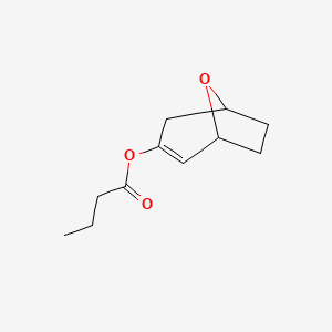 8-Oxabicyclo[3.2.1]oct-2-en-3-yl butyrate chemical structure