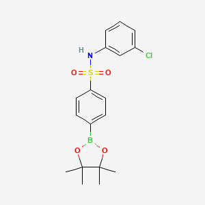 N-(3-Chlorophenyl)-4-(4,4,5,5-tetramethyl-1,3,2-dioxaborolan-2-yl)benzenesulfonamide chemical structure