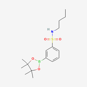 N-Butyl-3-(4,4,5,5-tetramethyl-1,3,2-dioxaborolan-2-yl)benzenesulfonamide chemical structure