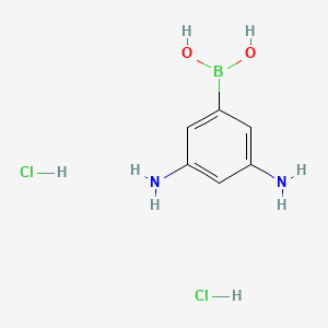 (3,5-Diaminophenyl)boronic acid dihydrochloride chemical structure