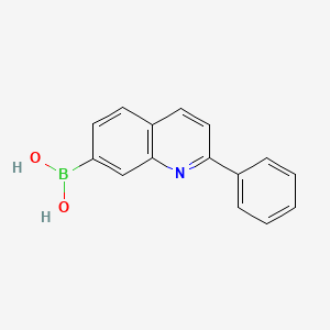 (2-Phenylquinolin-7-yl)boronic acid chemical structure