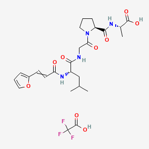 (3-(Furan-2-yl)acryloyl)-L-leucylglycyl-L-prolyl-L-alanine 2,2,2-trifluoroacetate chemical structure