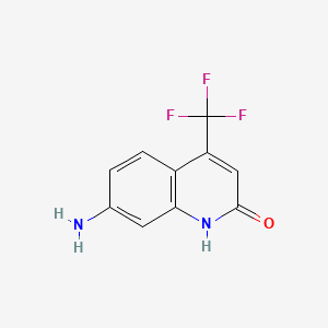 7-Amino-4-(trifluoromethyl)quinolin-2-ol chemical structure