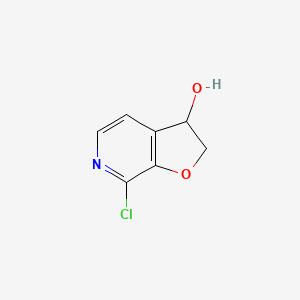 7-Chloro-2,3-dihydrofuro[2,3-c]pyridin-3-ol chemical structure