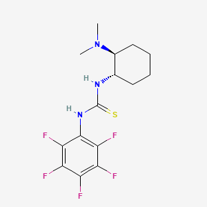 1-((1S,2S)-2-(Dimethylamino)cyclohexyl)-3-(perfluorophenyl)thiourea chemical structure